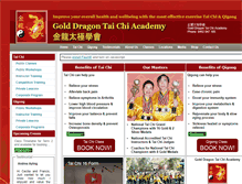 Tablet Screenshot of golddragontaichi.com